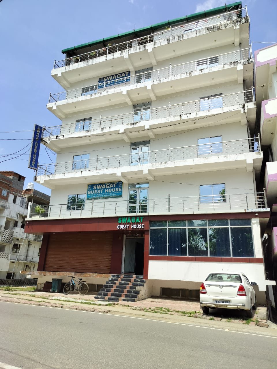 Swagat Guest House building near West Kalachakra Ground, Bodh Gaya